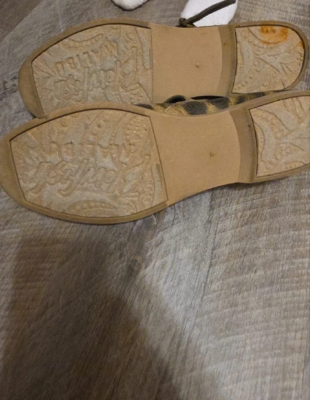 Girls Leopard Print Mary Jane Shoes - Tan and Black
